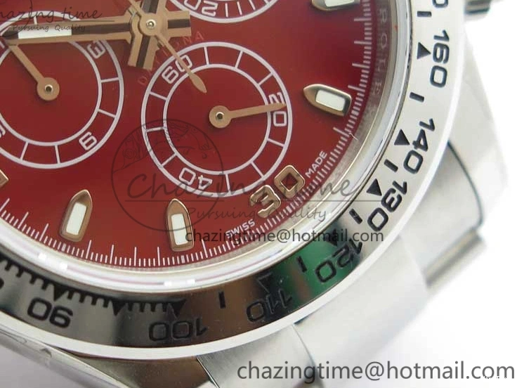 MiroTime 0417 Daytona 116520 SS UBF Best Edition Red Stick Markers Dial on SS Bracelet A Reliable 2951